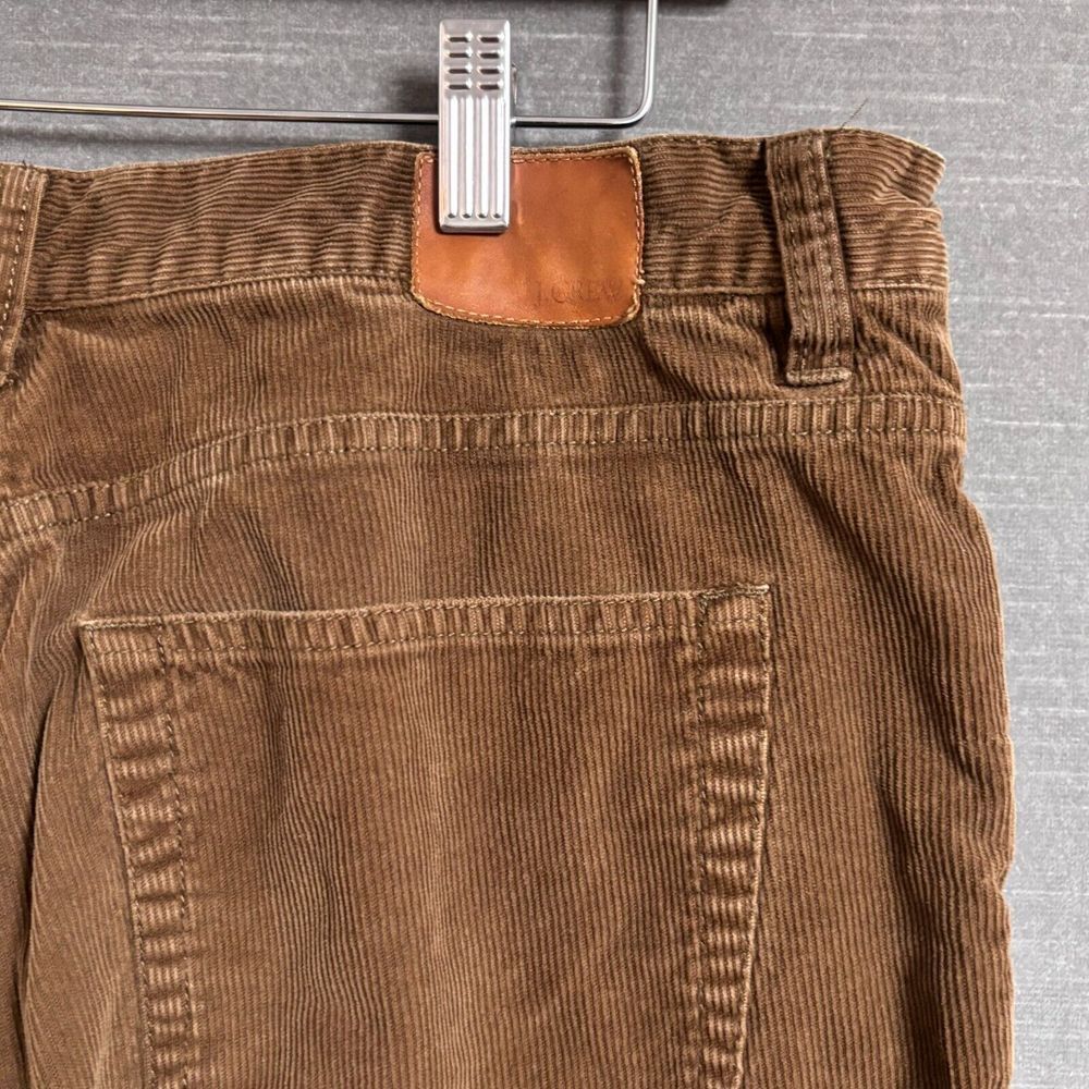 J Crew Corduroy Pants Mens 35 x 31 Brown Cotton Preppy Business Casual 36x32tag - Picture 7 of 11